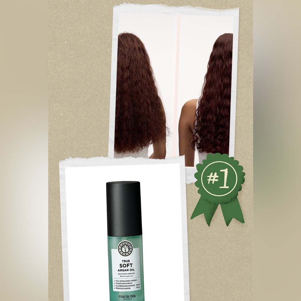 Maria Nila True Soft Argan Oil 1 oz Vegan Moisturizing Hair Oil
